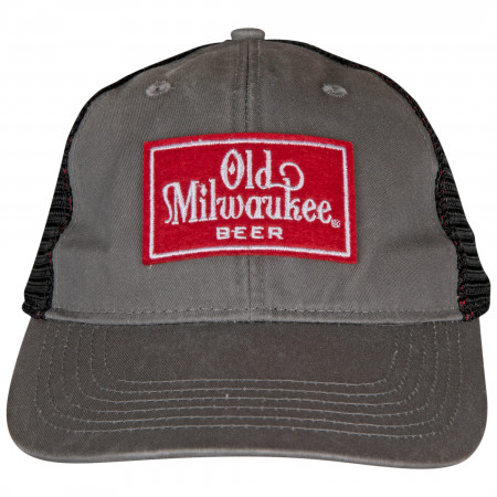 Old Milwaukee Beer Logo Pre-Curved Adjustable Trucker Hat
